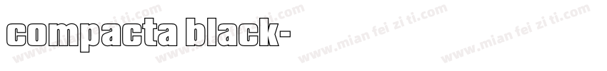 compacta black字体转换